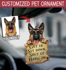German Shepherd Customized Car Ornament Gift Nice Car Embellishment Christmas Ideas