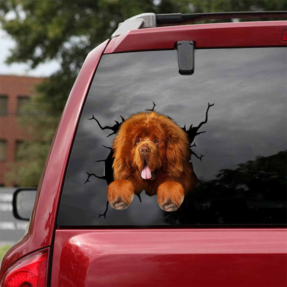 Tibetan Mastiff Crack Sticker Ideas Corny Jokes Vinyl Stickers For Cars Creations - Dog Lovers die-cut waterproof vinyl sticker decal