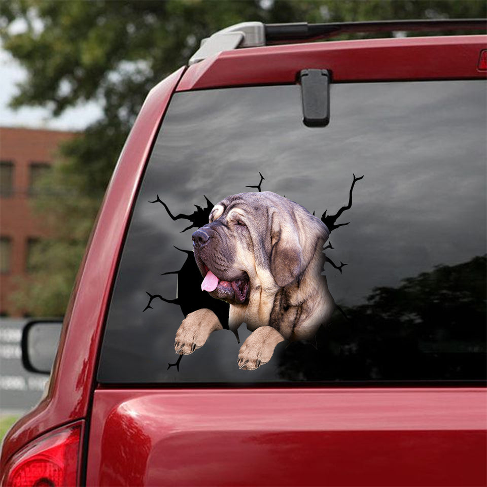Spanish Mastiff Crack Dad Decal Corny Jokes Water Bottle Stickers Dads Fathers Day Gifts - Dog Lovers die-cut waterproof vinyl sticker decal