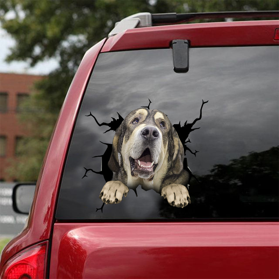 Spanish Mastiff Crack Sticker Ideas Funny Birthday Memes Brand Stickers Gifts For Gamers - Dog Lovers die-cut waterproof vinyl sticker decal