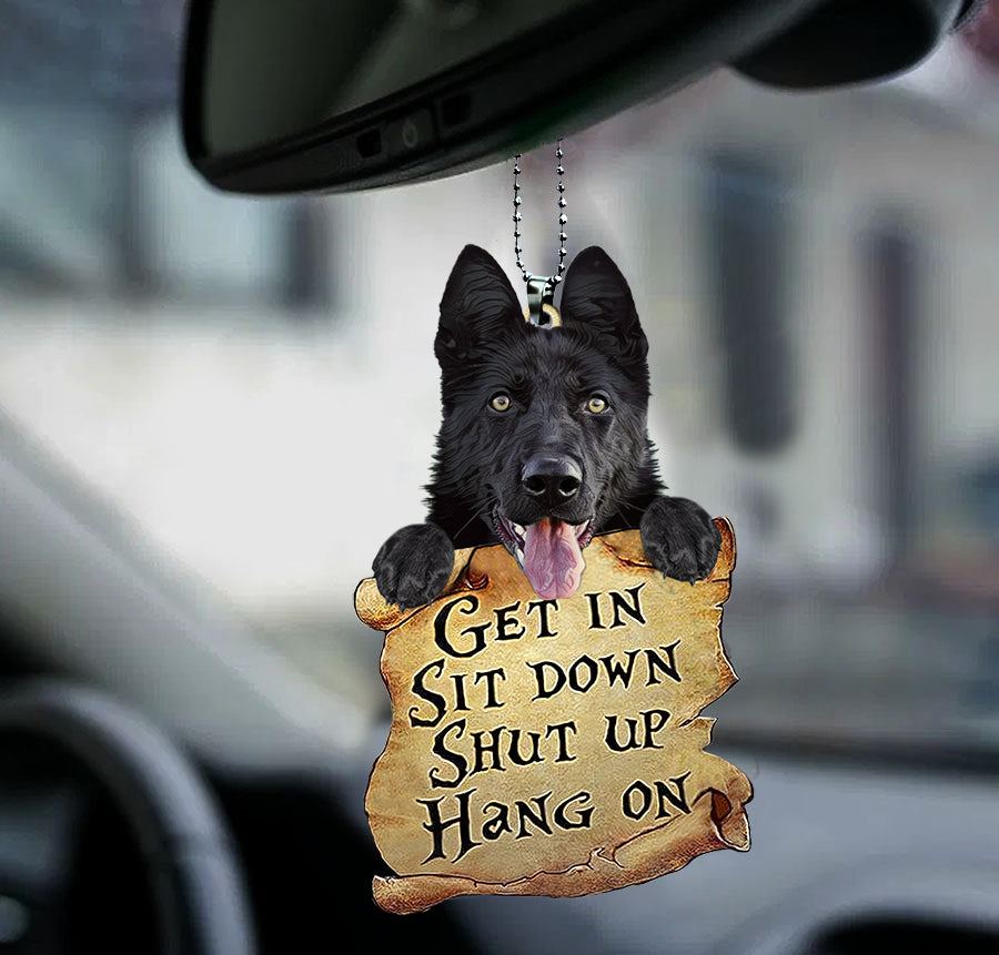 German Shepherd Car Christmas Ornament Funny Jokes Car Decorative Unique Gifts For Men - Dog Lovers holiday keepsake Christmas tree hanging ornament preview