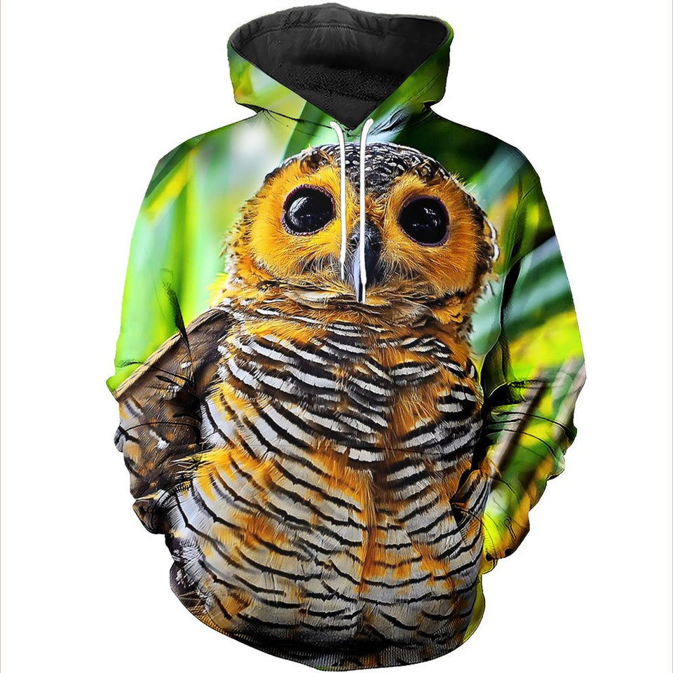 3D All Over Printed Owl Shirts And Shorts DT011103