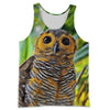 3D All Over Printed Owl Shirts And Shorts DT011103