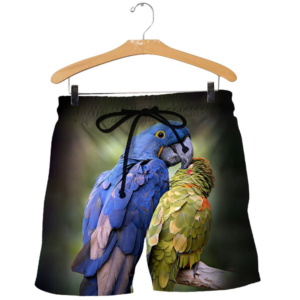 3D All Over Printed Parrot Shirts And Shorts DT301014