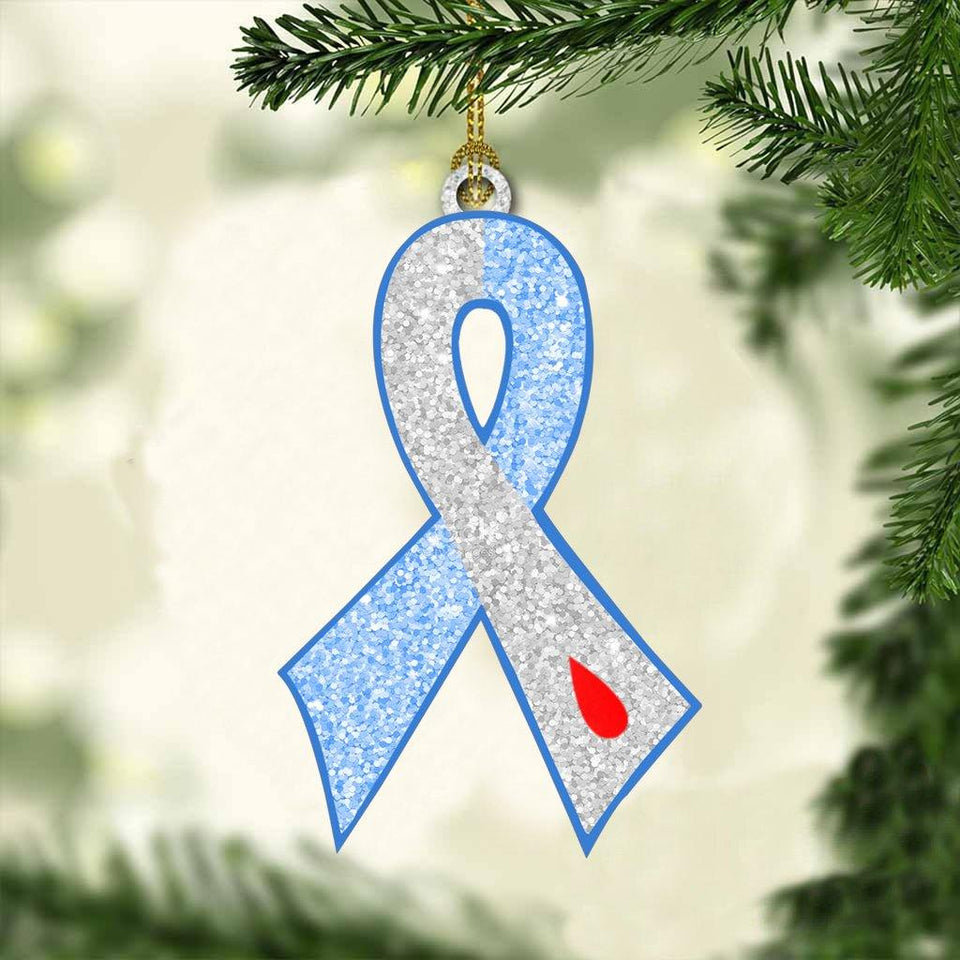 [sk0296-pw-ornm-lad] Ornament Diabetes Gift For Christmas Decorate The Pine Tree - Camellia Print