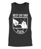 Best Cat Dad Ever Funny Paw Kitten Cat Fist Bump Tee Shirt