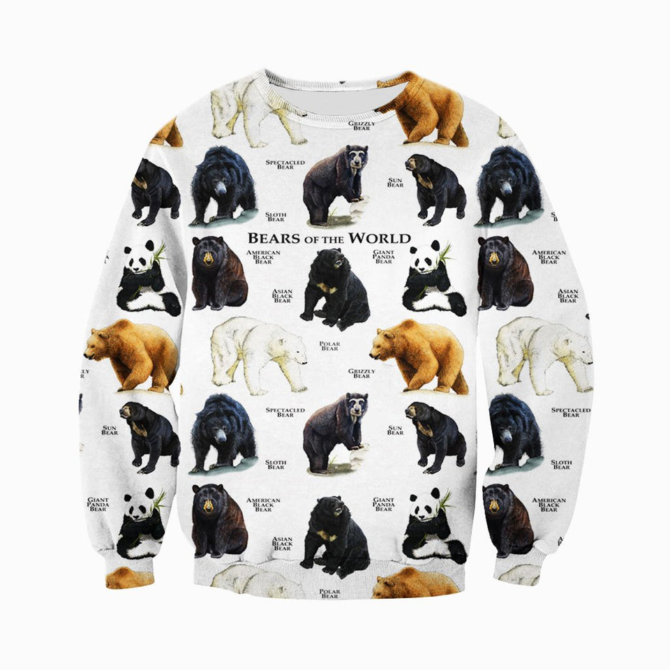 3D All Over Printed Bears Of The World Shirts And Shorts DT191299