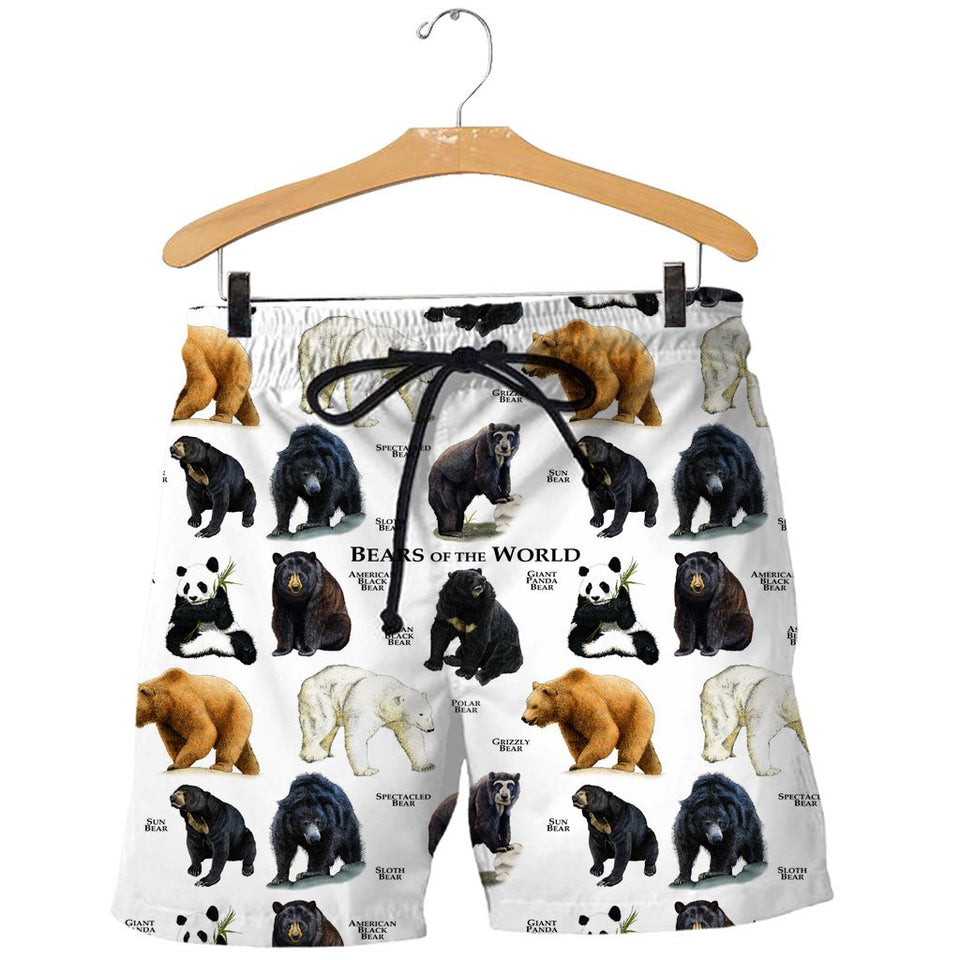 3D All Over Printed Bears Of The World Shirts And Shorts DT191299