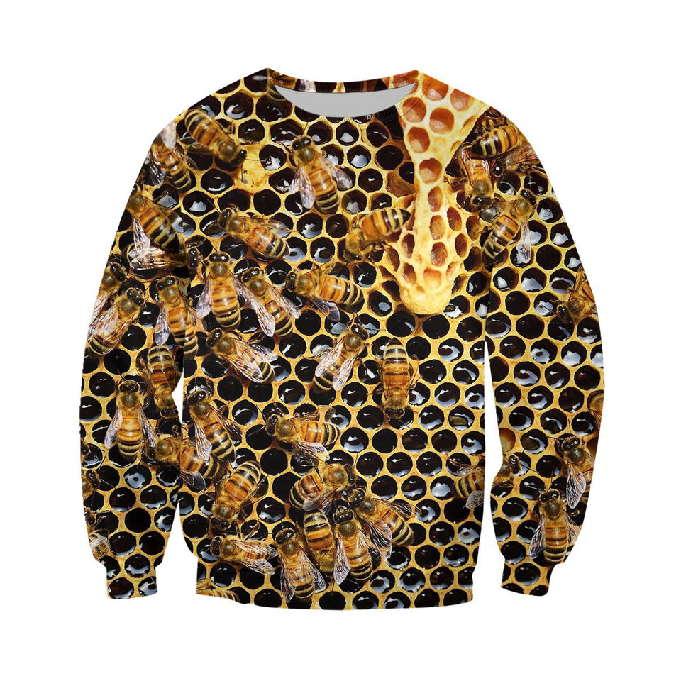 3D All Over Printed Bees Shirts And Shorts HD121201