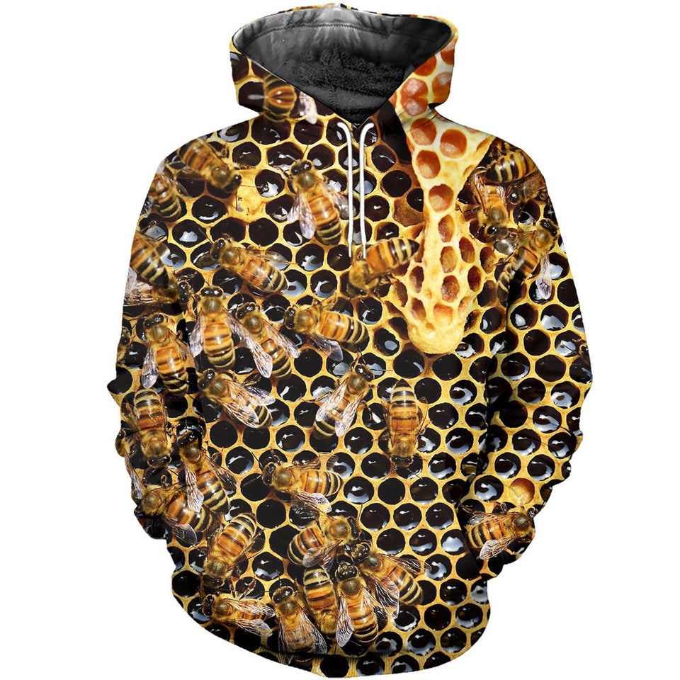 3D All Over Printed Bees Shirts And Shorts HD121201