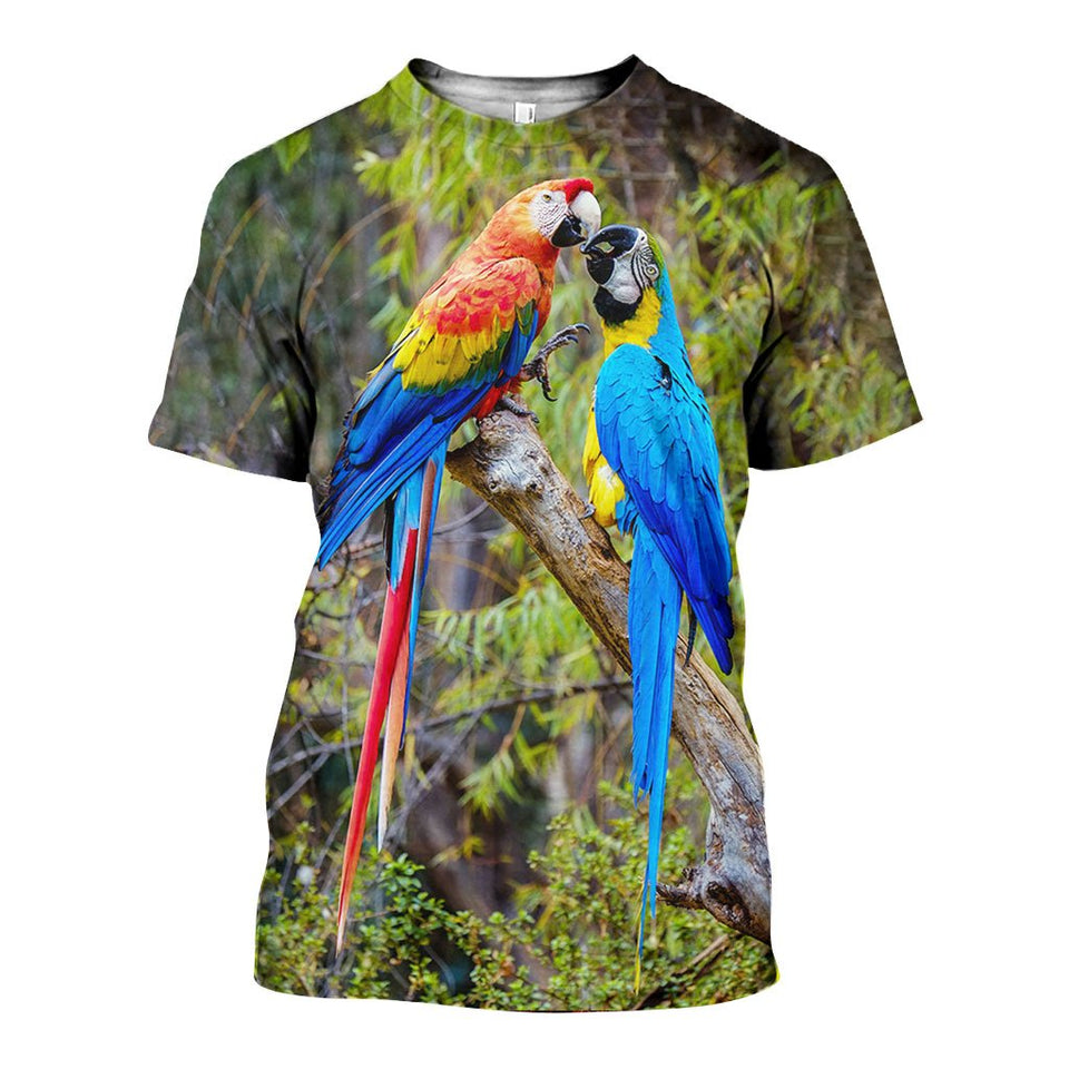3D All Over Printed Parrot Shirts And Shorts DT101209