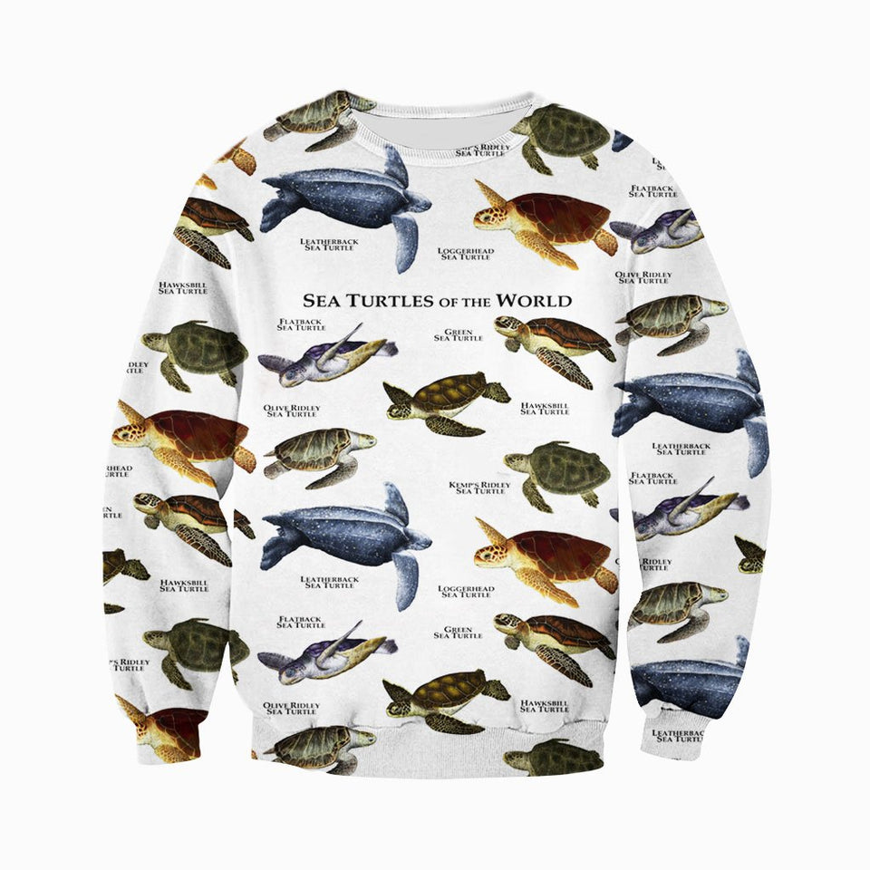 3D All Over Printed Sea Turtle Shirts And Shorts DT101203
