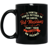 Musicians Paint Their Pictures On Silence Mug