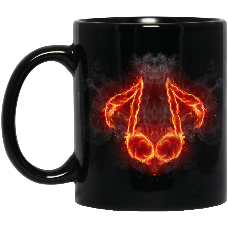 Music Burning Flame Mug