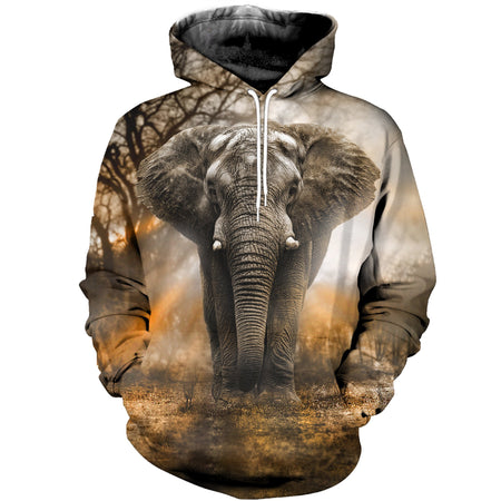 3D Printed Elephant Hoodie T-shirt DT10041999