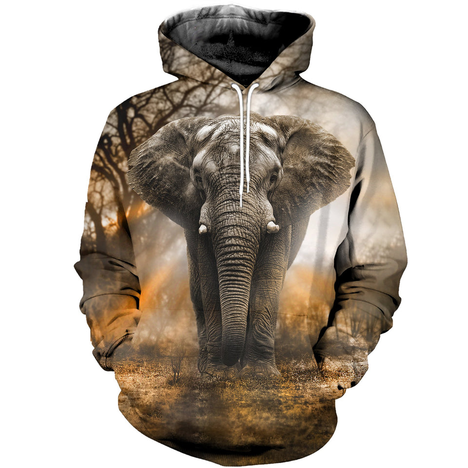 3D Printed Elephant Hoodie T-shirt DT10041999