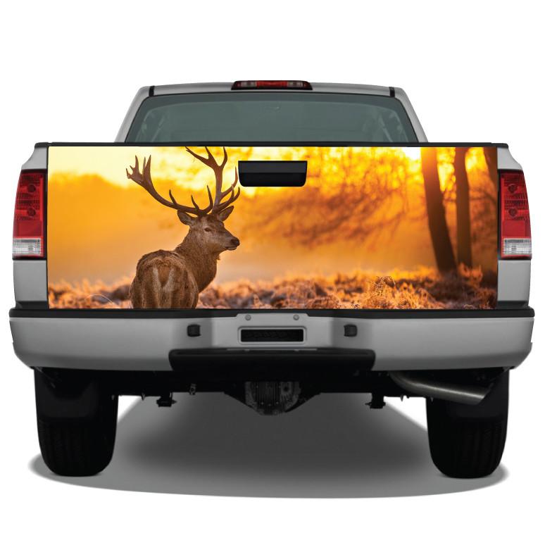 Elk Buck Sunset Tailgate Wrap Tailgate Wrap Sticker Decals For Trucks