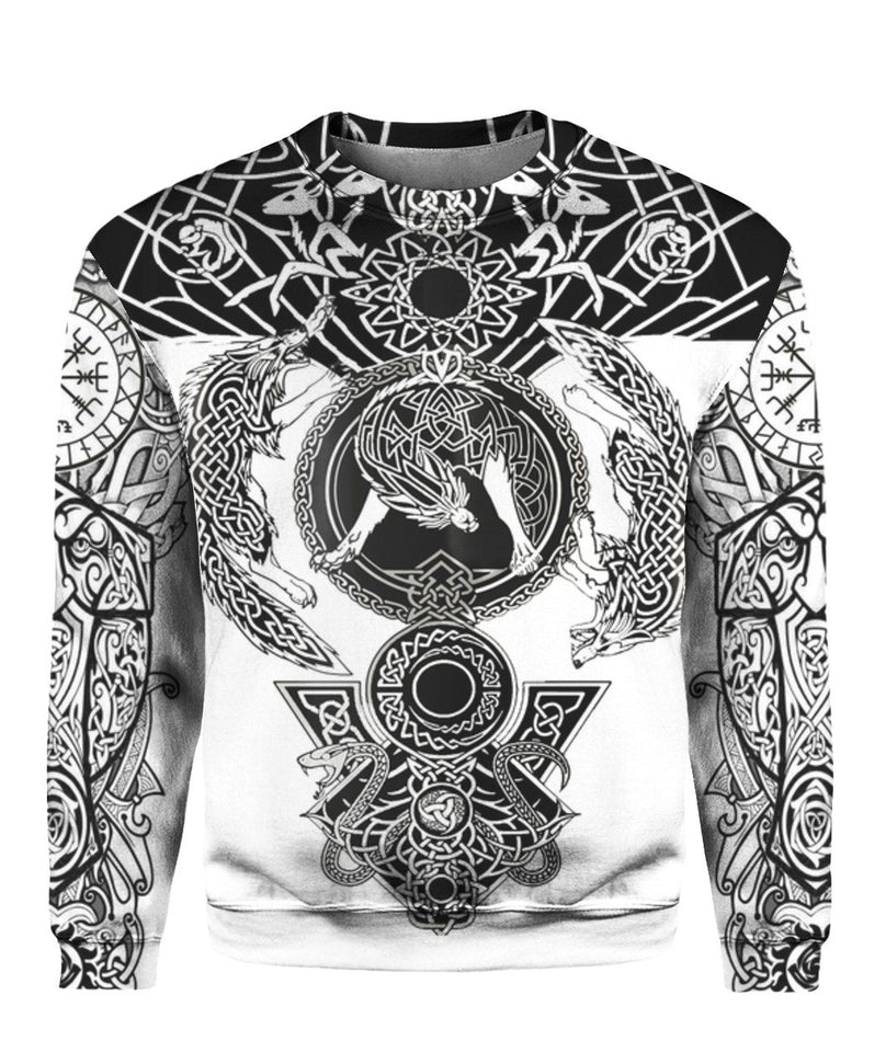 Viking Tattoo Version 3.0 3D Full Over Print Ht1109