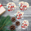 Gnomes. Let It Snow Christmas Ceramic Ornament Christmas Home Decor