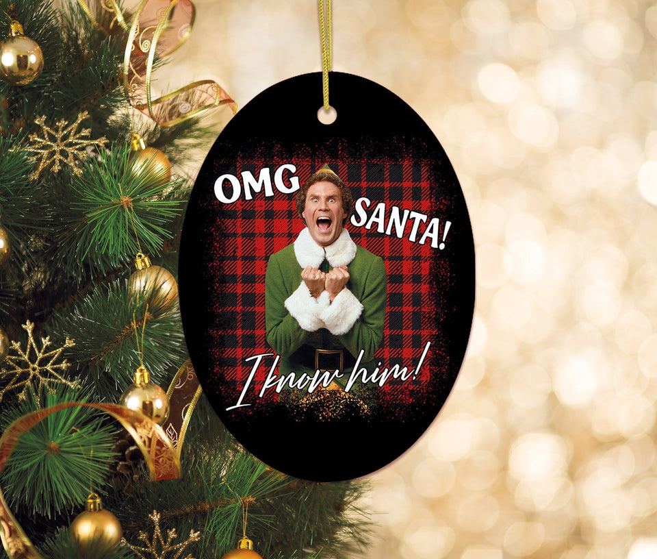 Buddy The Elf Funny Christmas Ornament