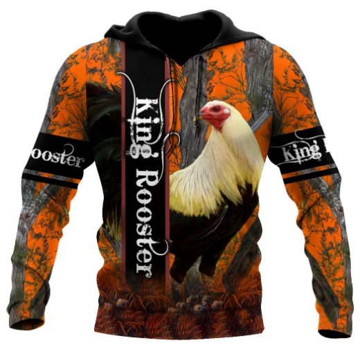 Premium Rooster King Camo All Over Printed Unisex 43