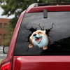 Fox Crack Sticker Ideas Humor Waterproof Labels Cute Gifts For Boyfriend - General die-cut waterproof vinyl sticker decal