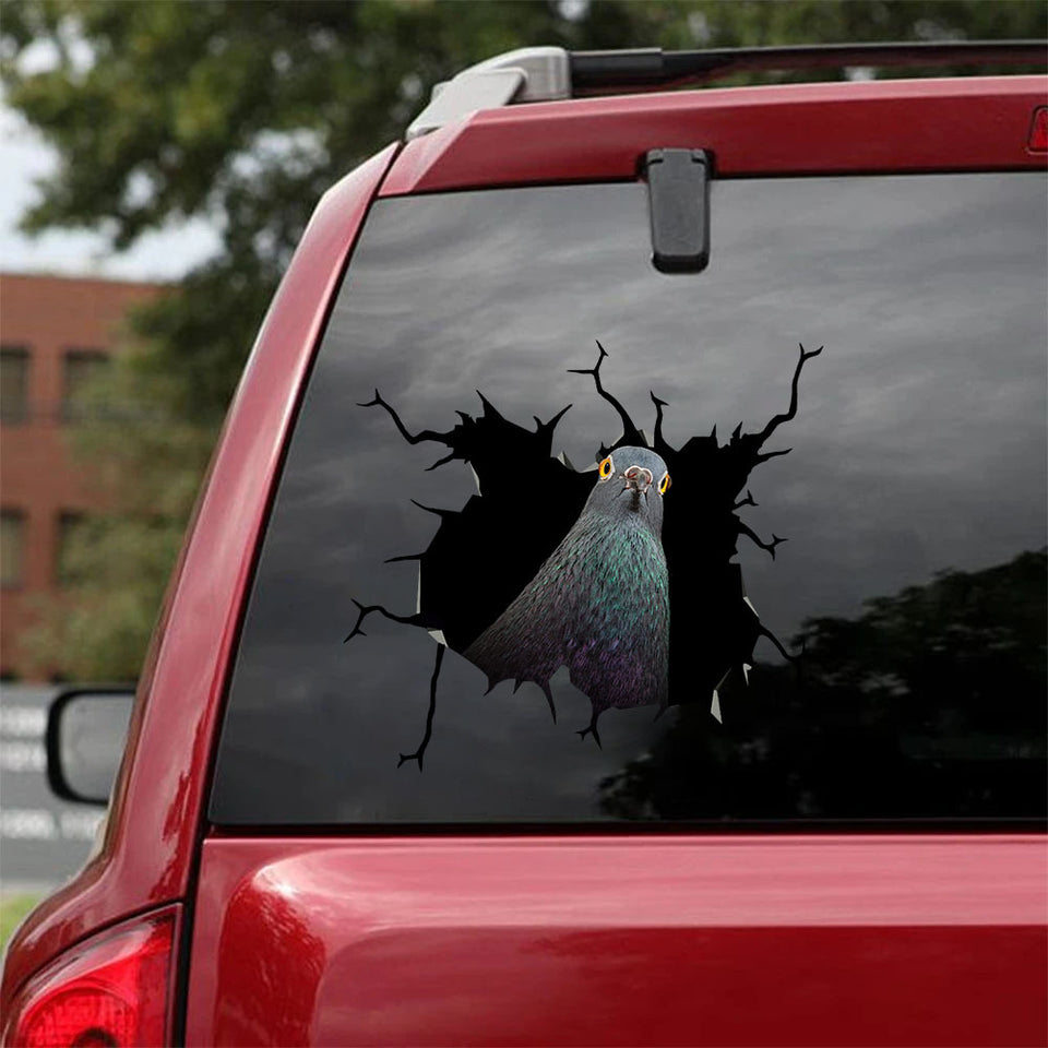 Pigeon Crack Sticker Design Likeable Custom Wall Stickers Christmas Gifts 2021 - General die-cut waterproof vinyl sticker decal