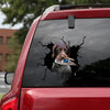 Gun Dog Crack Decals For Cars Kawaii Decal Stickers Get Well Soon Gifts - Dog Lovers die-cut waterproof vinyl sticker decal
