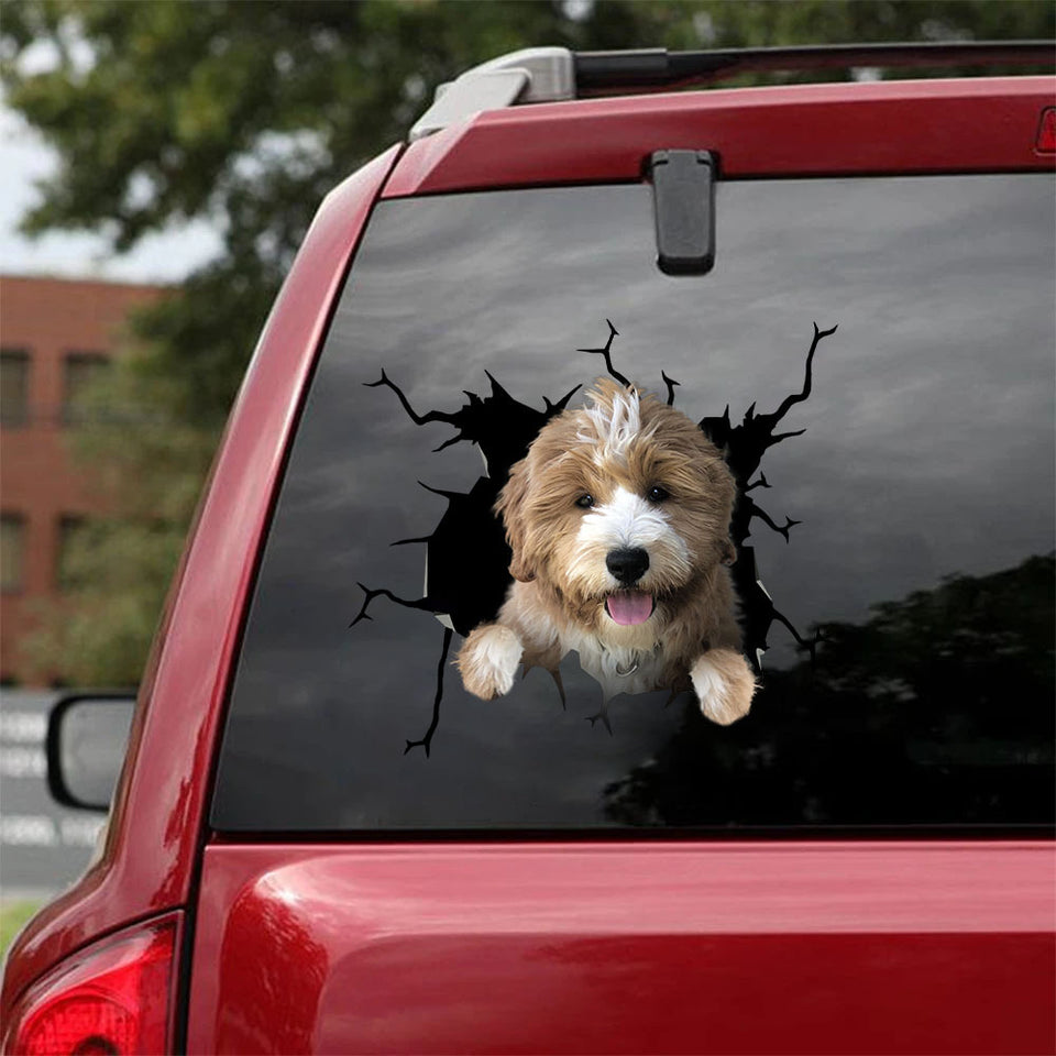 [ha0096-snf-ptd]-tibetan-terriers-crack-car-sticker-dogs-lover