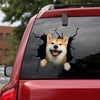 Akita Crack Decals Likeable Transparent Sticker Dads Fathers Day Gifts - Dog Lovers die-cut waterproof vinyl sticker decal