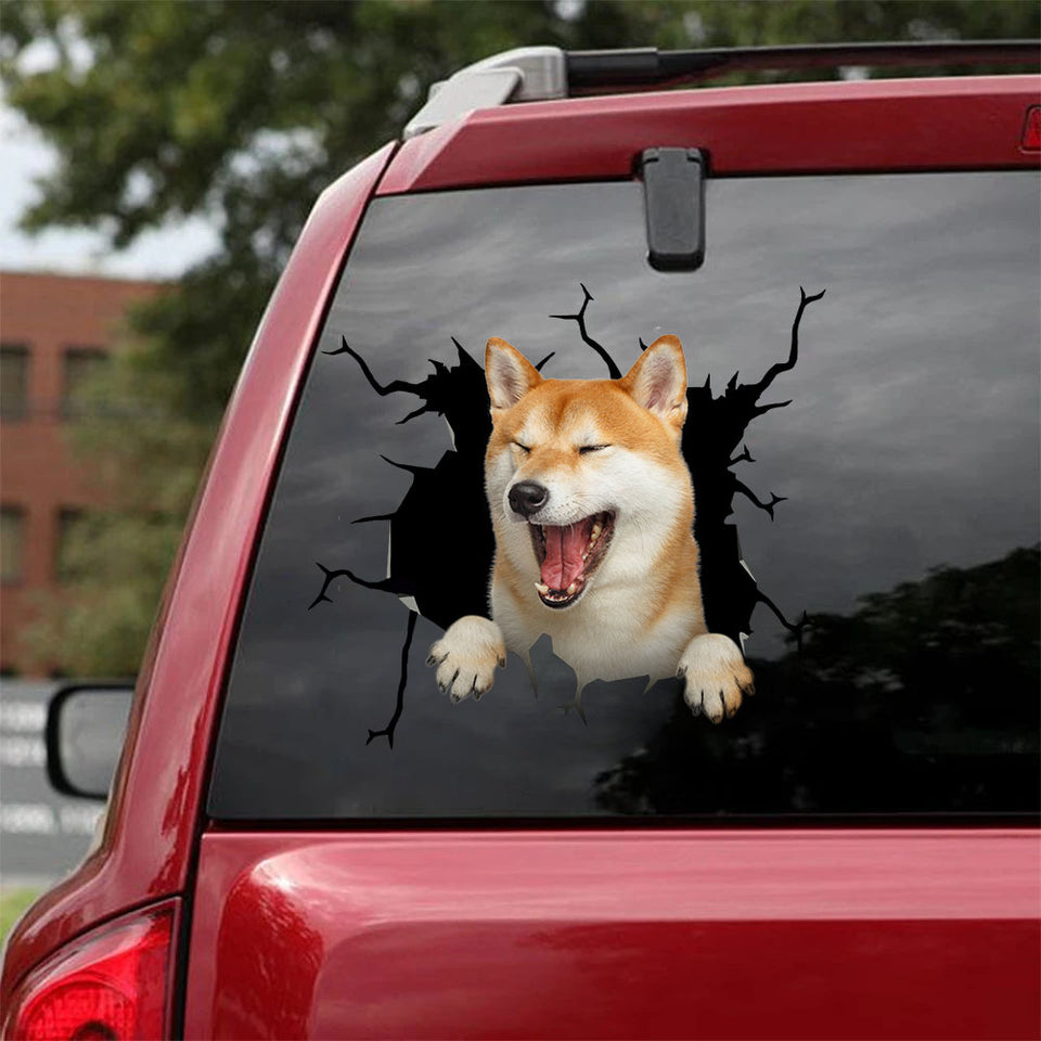 Akita Crack Decals For Walls Funny Quotes Number Stickers Valentines Day Gifts - Dog Lovers die-cut waterproof vinyl sticker decal