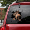 Schnauzer Crack Car Decal Custom A Cute Custom Decals For Trucks Employee Gift - Dog Lovers die-cut waterproof vinyl sticker decal