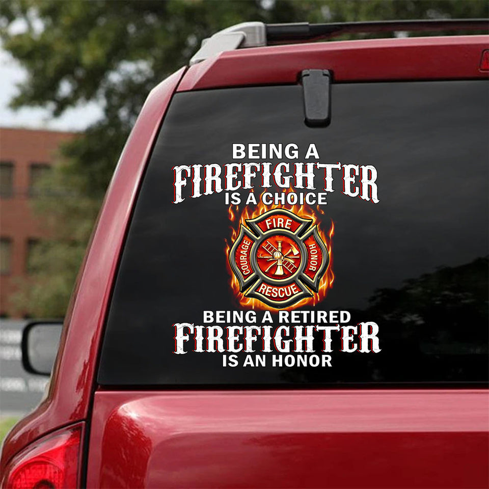 Firefighter Decal For Car Funny Quotes Anime Car Sticker 2 Year Anniversary Gift - General die-cut waterproof vinyl sticker decal