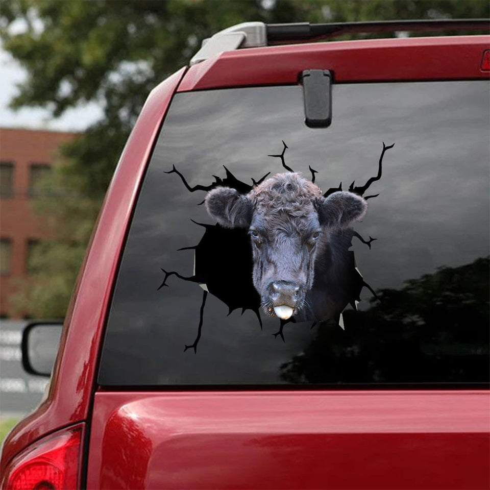 Cow Crack Sticker Design Be Cute Water Bottle Stickers Good Gifts For Mom - Cattle / Farm die-cut waterproof vinyl sticker decal