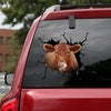 Cow Crack Sticker For Back Window Wiper Cool Name Stickers Birthday Gifts For Her - Cattle / Farm die-cut waterproof vinyl sticker decal