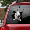 Borzoi Crack Decal For Car Window Funny Wall Decor Brand Stickers Christmas Gift Box - Dog Lovers die-cut waterproof vinyl sticker decal
