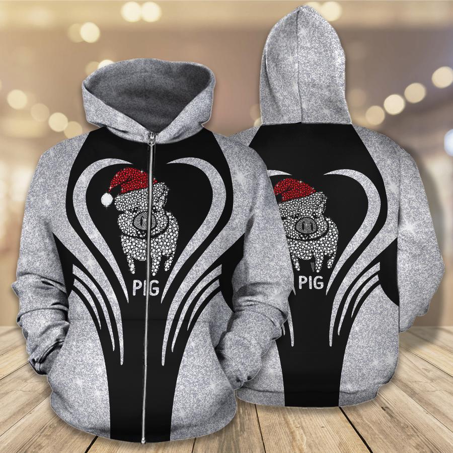 Twinkle Pig Santa Hoodie & Legging