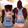 Customized Name Pig Hoodie