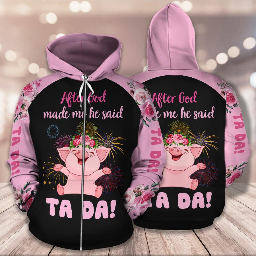 Pig Flower Combo Hoodie & Legging