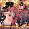 Flower Pig Combo Hoodie & Legging
