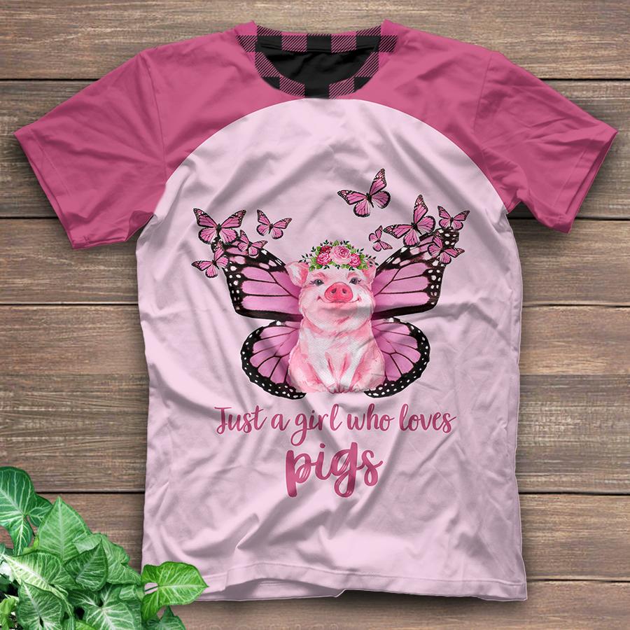 A Girl Loves Pigs Hoodie & Legging