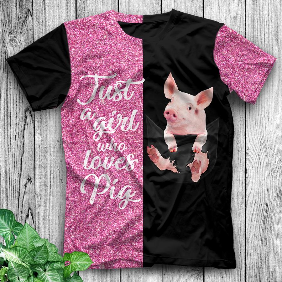 Just A Girl Who Loves Pig Hoodie & Legging