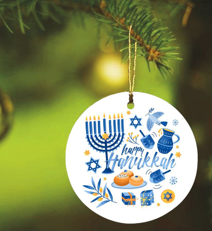 Happy Hanukkah Ornament