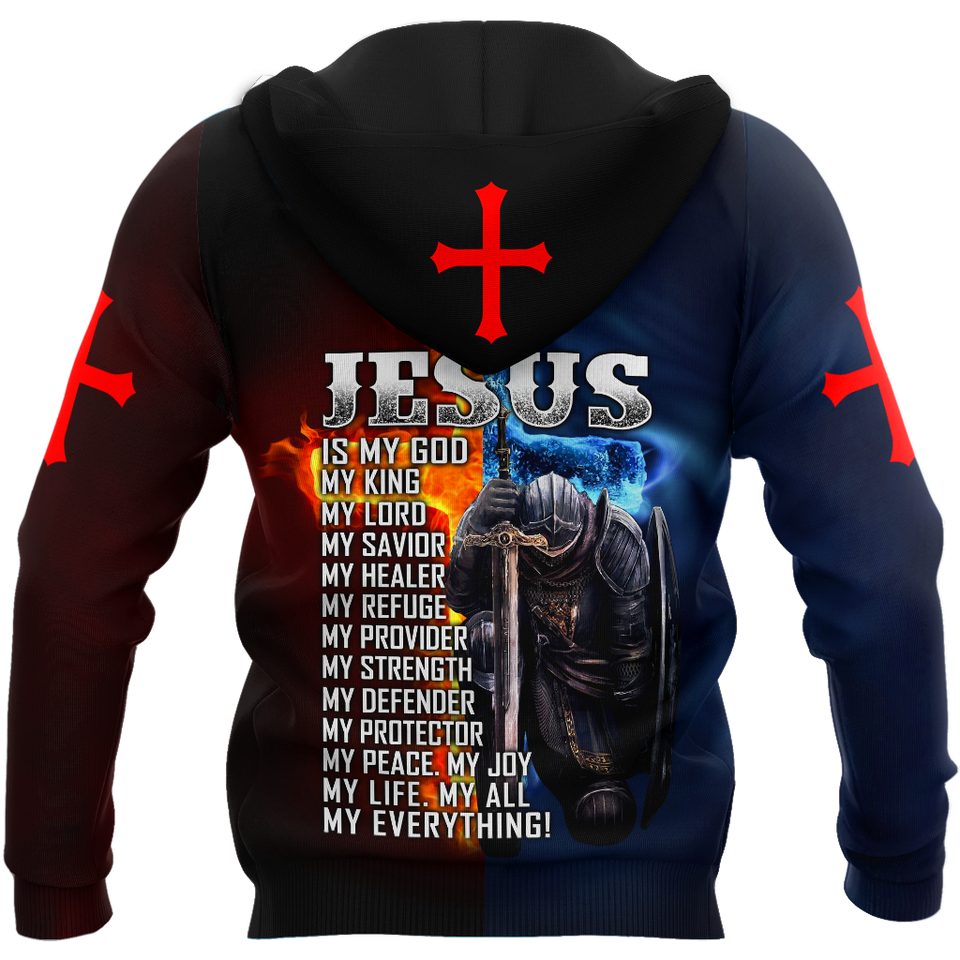 Jesus Is My God My King My Everything Knight Templars 3D All Over Printed Shirts For Men and Women Pi05092004