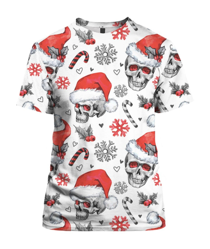 Skull Christmas 3D Full Over Print