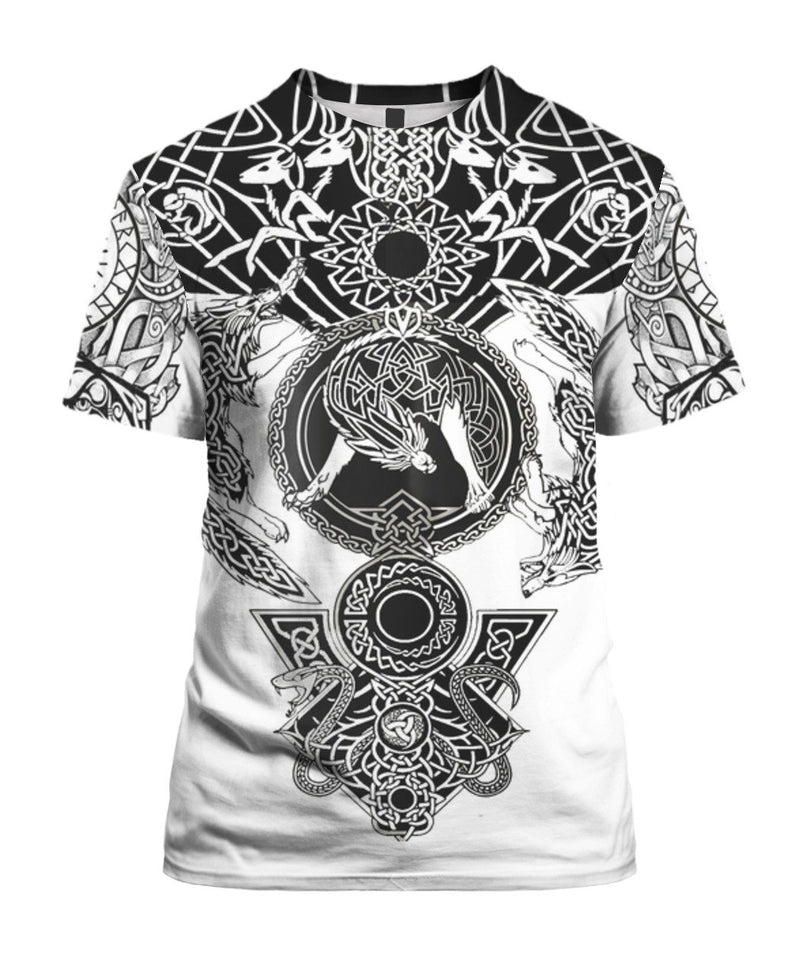 Viking Tattoo Version 3.0 3D Full Over Print Ht1109