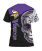 Minnesota Vikings Skull Tee 3D S1129