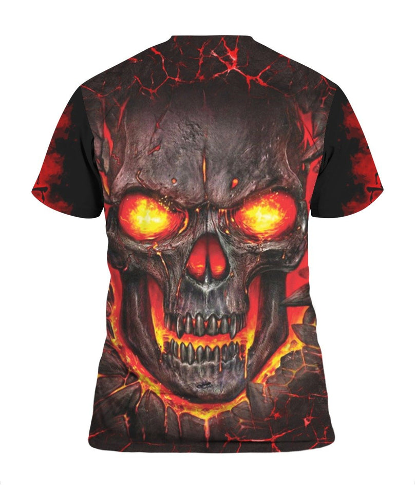 Skull Fire 3D Full Over Print