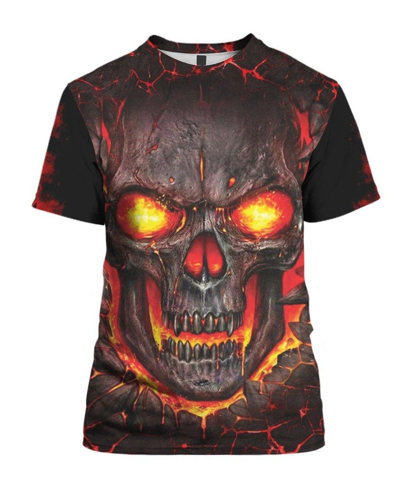 Skull 3D Full Over Print K1322 - Camellia Print