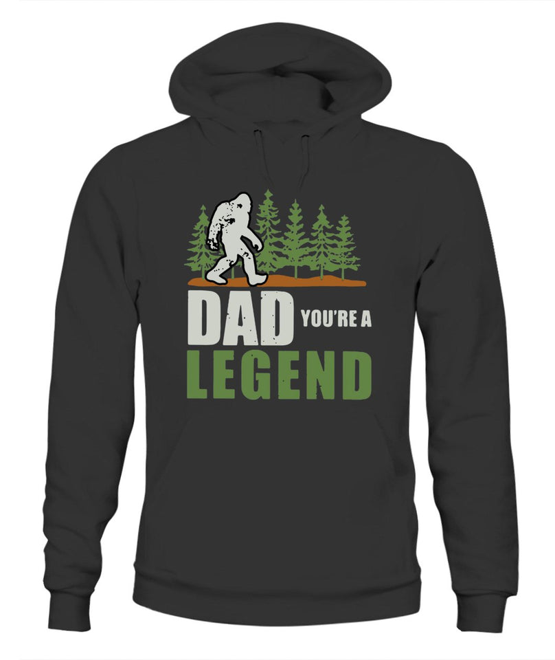 Dad You're a Legend Bigfoot T Shirt K1359